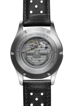 Preview: Bauhaus Aviation Herrenuhr Automatik mit 24h-Anzeige und Lederarmband